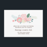 Carte de réception de mariage floral moderne<br><div class="desc">Les cartes de réception personnalisées de mariage présentent une illustration florale élégante. Parfait pour tout mariage d'été ou de printemps. Visitez notre magasin pour des produits assortis et plus de papeterie nuptiale et des faveurs.</div>