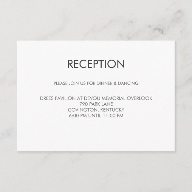 Carte de réception de mariage Tangram Heart (Devant)