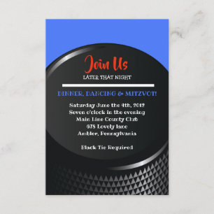 Carte de réception de Mitzvah de barre de barre