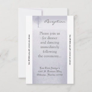 Carte de réception Hiver Wonderland Trees Neige 3,