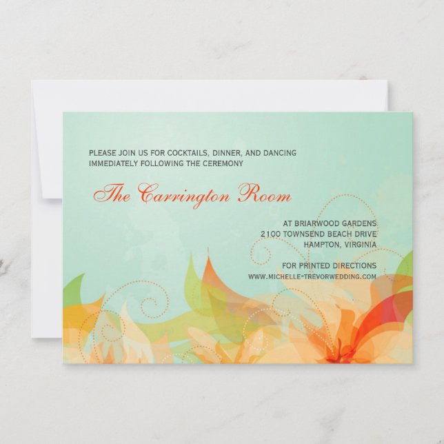 Carte de réception Invitations Abstraites de maria (Devant)