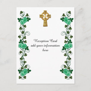 Carte de réception Irish Celtic Cross