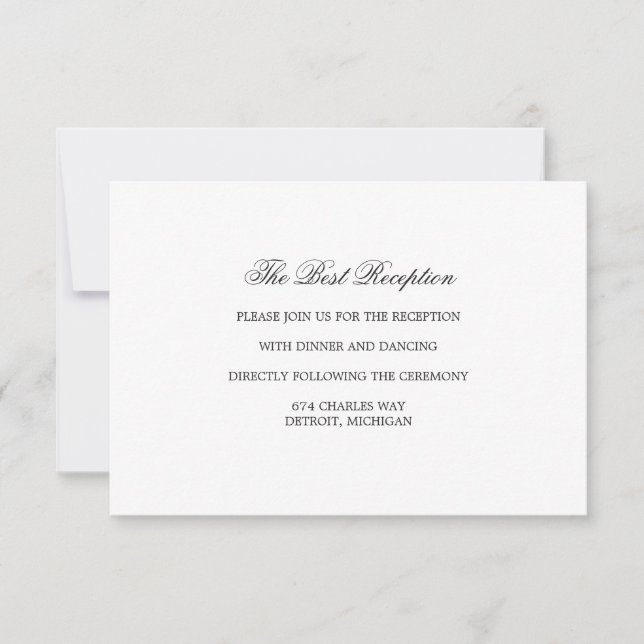 Carte de réception - Suite THE BEST (Devant)