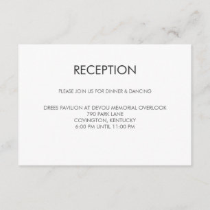 Carte de réception Tangram Heart Wedding