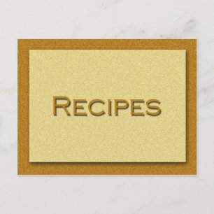 Carte de recette