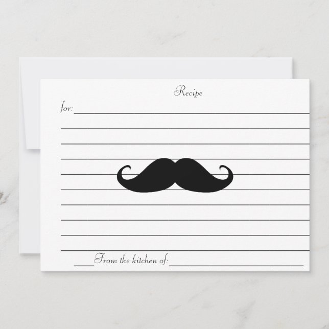CARTE DE RECETTE (Devant)