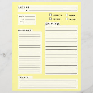 Carte de recette