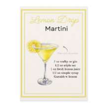 Carte de recette à base de martini au citron modif