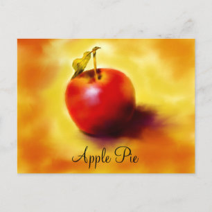 Carte de recette à tarte Apple