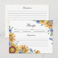 Carte de recette aquarelle Ukraine