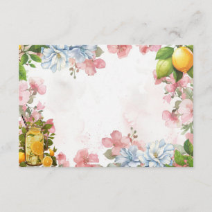 Carte de recette blanche citron rose