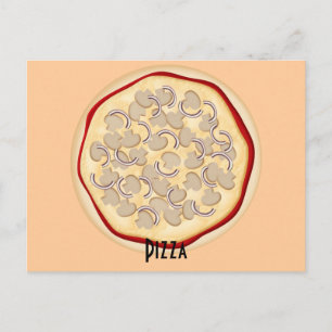 Carte de recette Champignons et Oignons Pizza