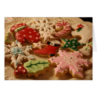 Carte de recette de biscuit de Noël