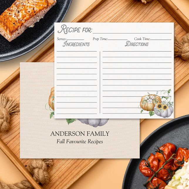 Carte de recette de coton de tournesol de citrouil (In situ)
