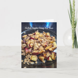Carte de recette de Crumble aux Pommes à la Poêle