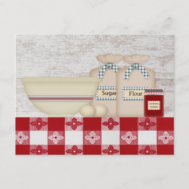 Carte de recette de cuisine de grand-mère (Devant)