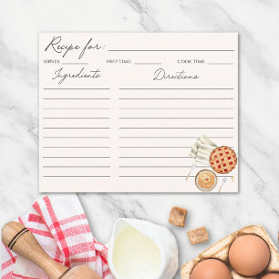 Carte de recette de famille illustration Nourritur