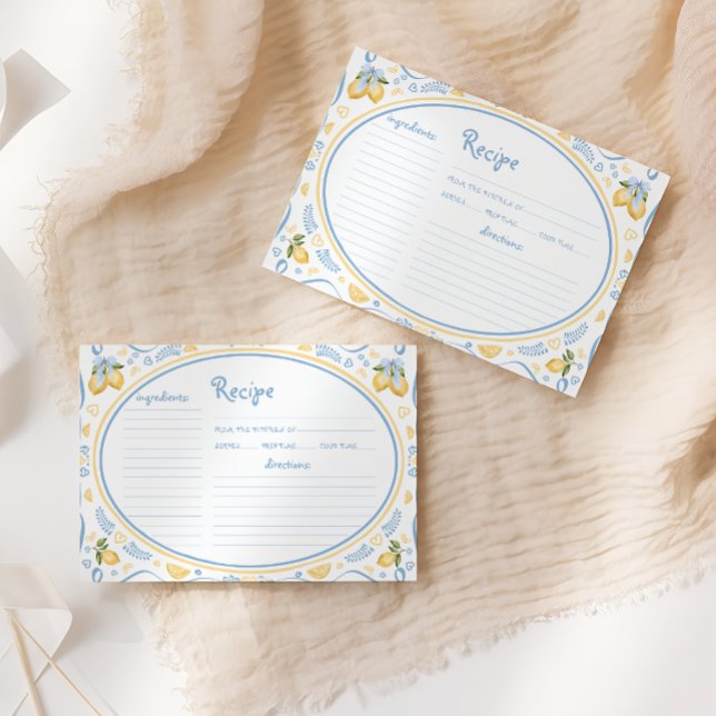 Carte de recette de Fête des mariées au citron flo (Créateur téléchargé)