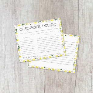 Carte de recette de Fête des mariées Citron Citrus