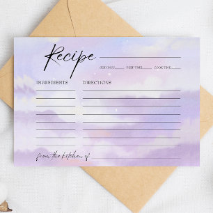 Carte de recette de Fête des mariées Cloud 9
