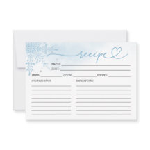 Carte de recette de Fête des mariées de neige en h