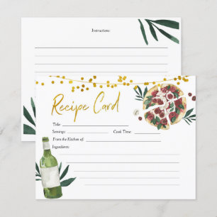 Carte de recette de Fête des mariées de paire parf