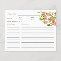 Carte de recette de Fête des mariées de pêche