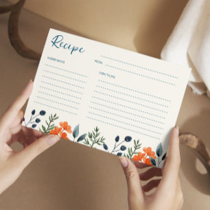 Carte de recette de Fête des mariées de plantes en