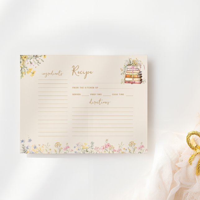 Carte de recette de Fête des mariées Fleur sauvage (Créateur téléchargé)