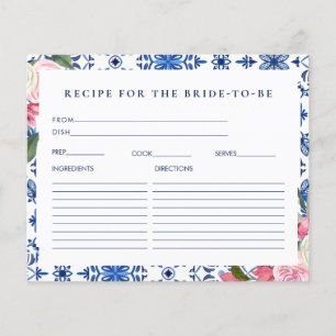 Carte de recette de Fête des mariées florale itali