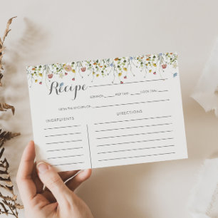 Carte de recette de Fête des mariées sauvage color