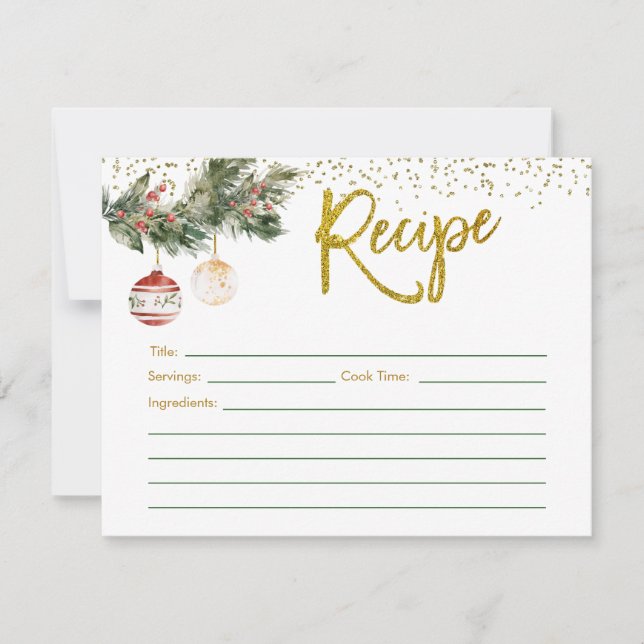 Carte de recette de Fête des mariées Winter Deck t (Devant)