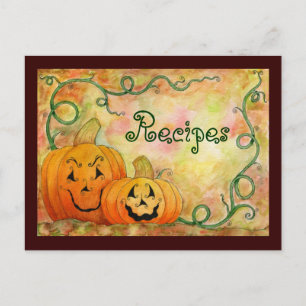 Carte de recette de Jack O'Lanterns