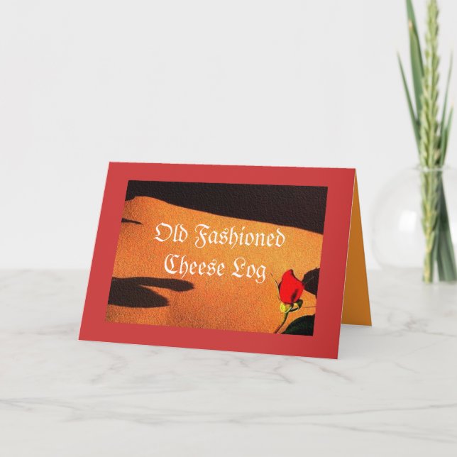 Carte de recette de journal de fromage à l'ancienn (Devant)