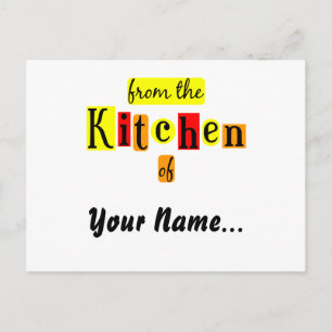 Carte de recette de la cuisine de Retro Reds