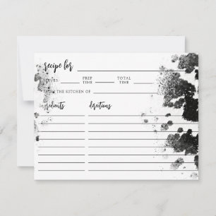 Carte de recette de la Fête des mariées occidental