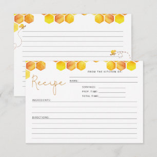 Carte de recette de la nuptiale de l'abeille aquar