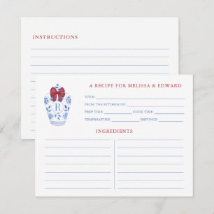 Carte de recette de pot de gingembre rouge de vaca