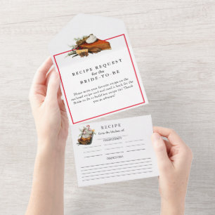 Carte de recette de récolte automnale
