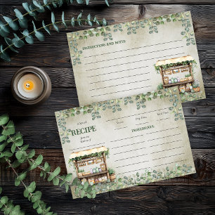 Carte de recette du stand de la ferme du marché de