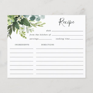 Carte de recette Eucalyptus Green Foliage