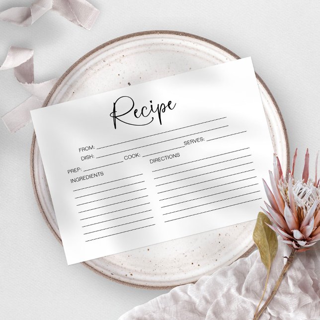 Carte de recette Fête des mariées (Créateur téléchargé)