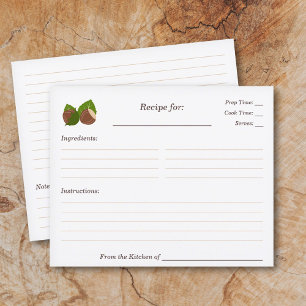 Carte de recette Fête des mariées aux noisettes