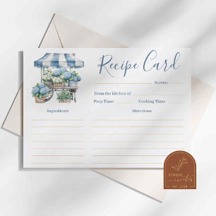 Carte de recette Fête des mariées Blue Hydrangea