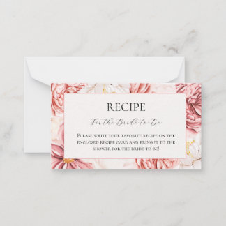 Carte de recette Fête des mariées de thé du jardin