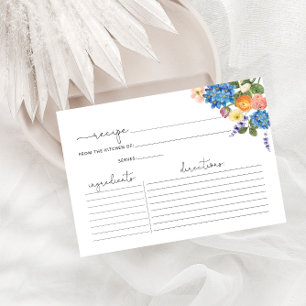 Carte de recette Fête des mariées florale