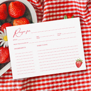 Carte de recette Fête des mariées fraise