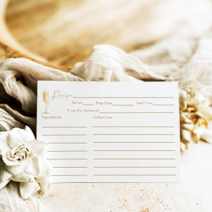 Carte de recette Fête des mariées Pearls & Prosecc