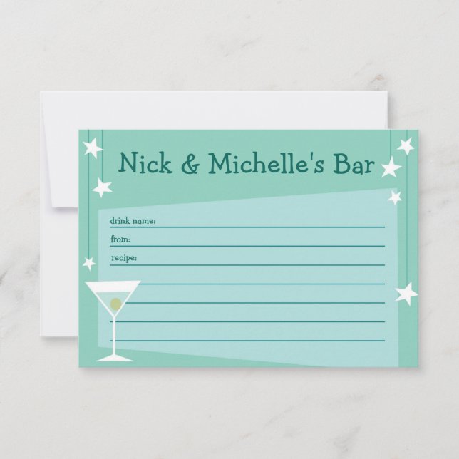 Carte de recette inspirée rétro (Devant)