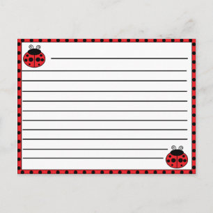 Carte de recette Ladybug